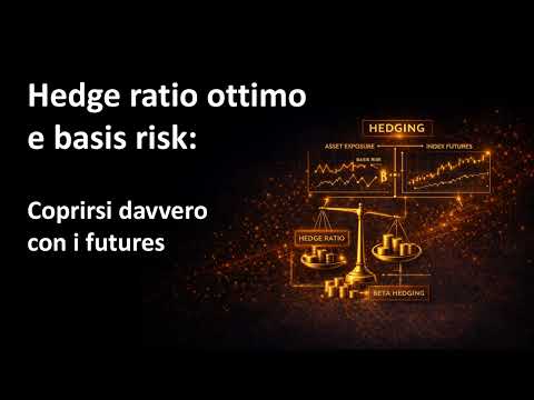 Futures — Parte 2: coprirsi davvero (hedge ratio e basis risk)